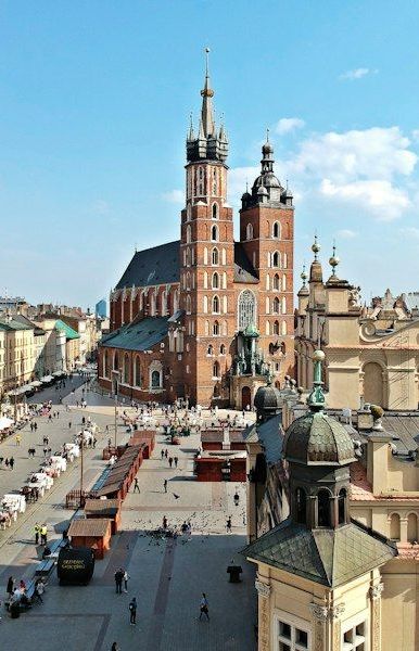 Krakow city view